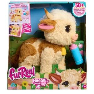 FurReal Maggie The Highland Cow Interactive Plush Toy 50+ Sounds SAME DAY SHIP